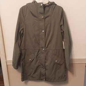 Time and Tru Missy Sea Turtle Lightweight Wind Resistant Anorak Jacket Sz XS 0-2